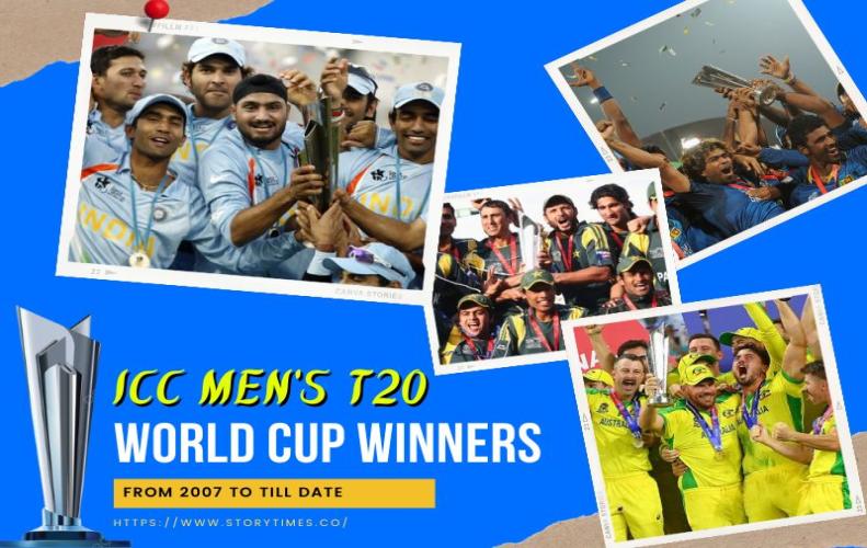 ICC Men's T20 World Cup Winners Till Date